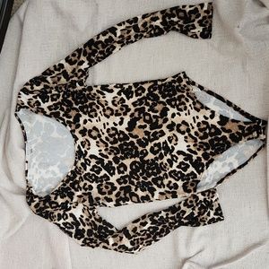Ladies animal print blouse